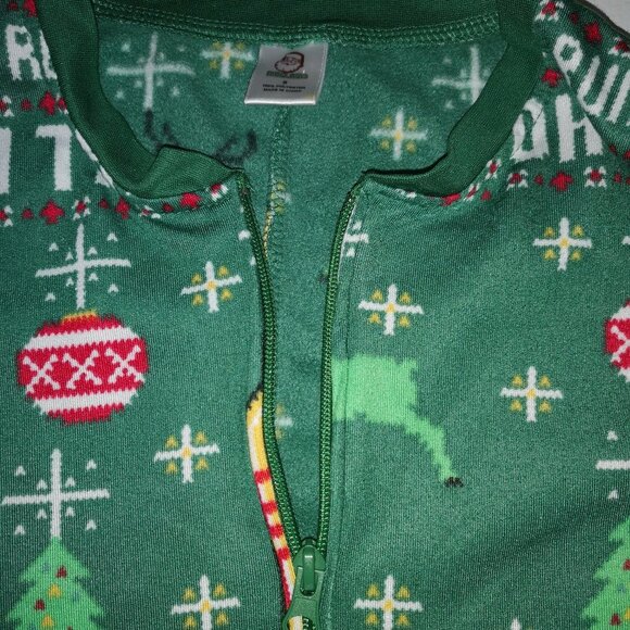 December 25th Ladies Size Small Fleece Lined Long Sleeve Onesie Sleepwear - Picture 3 of 7